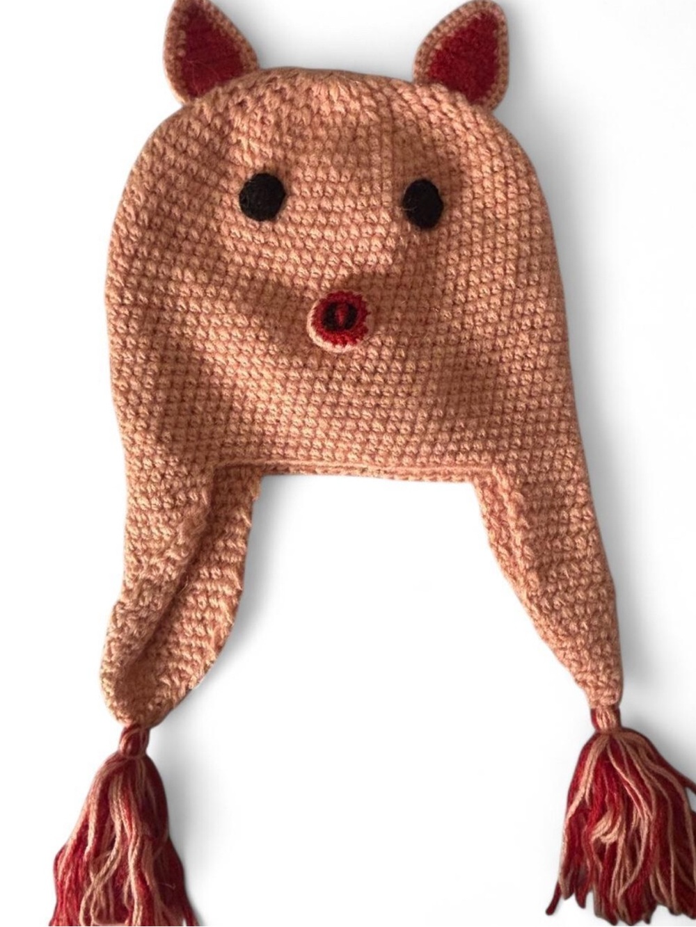 Crochet Piggy Beanie Hat for Toddlers